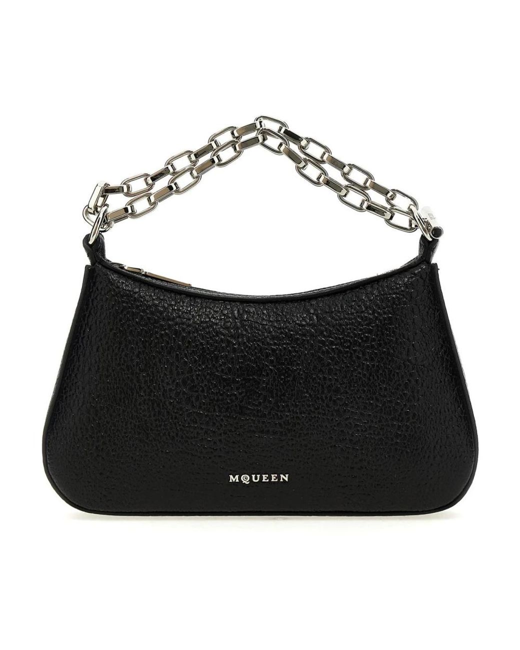 McQueen Black Shoulder Bags