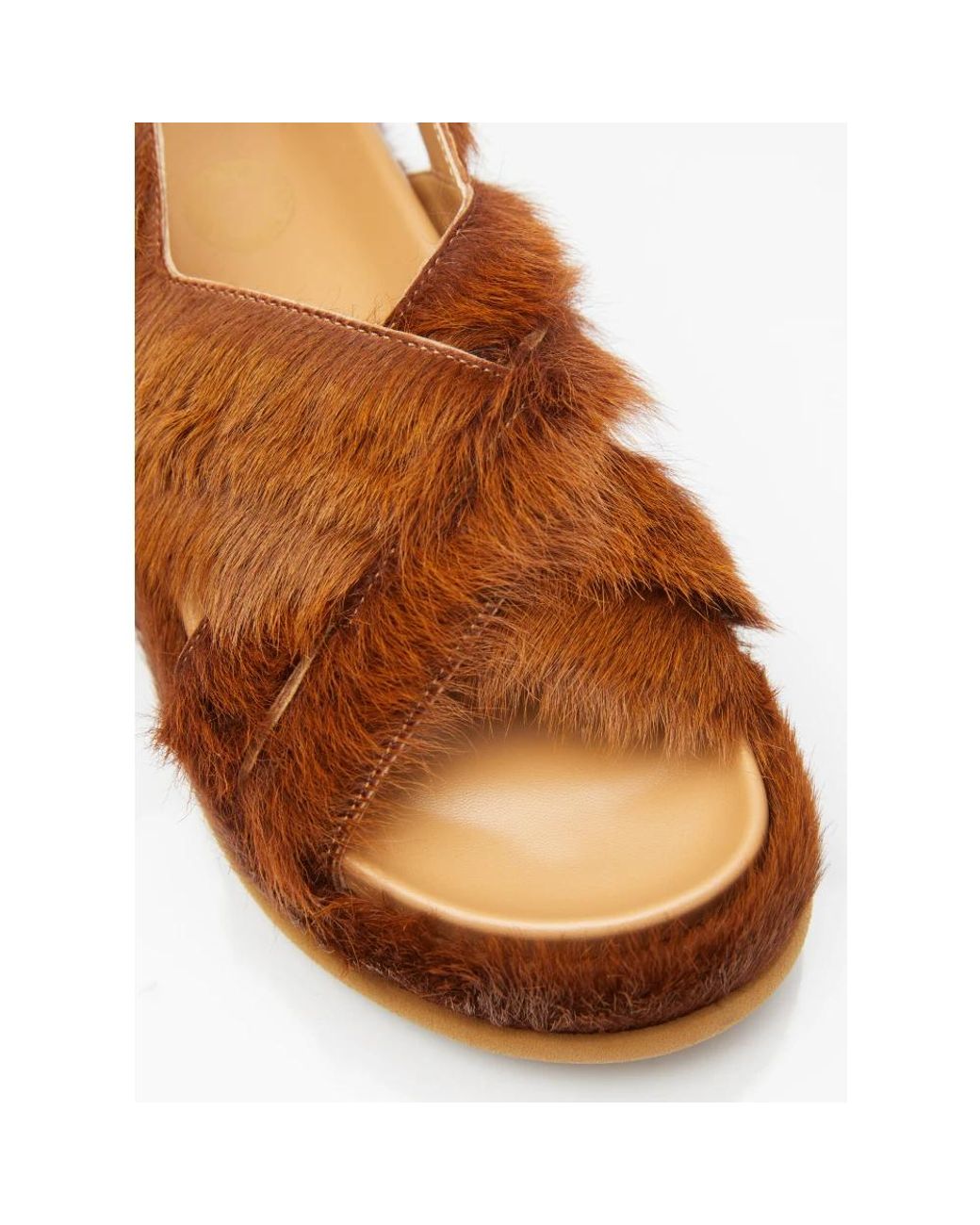 Dries Van Noten Brown Flat Sandals