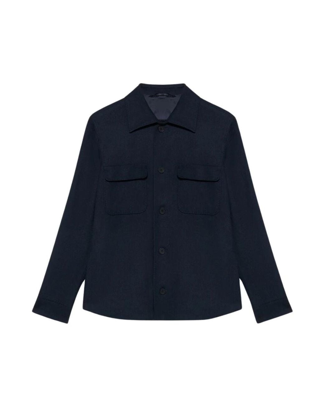Brooks Brothers Jassen ,Blauw ,Wol Marineblauw Wollen Overhemdjas in het Blue voor heren