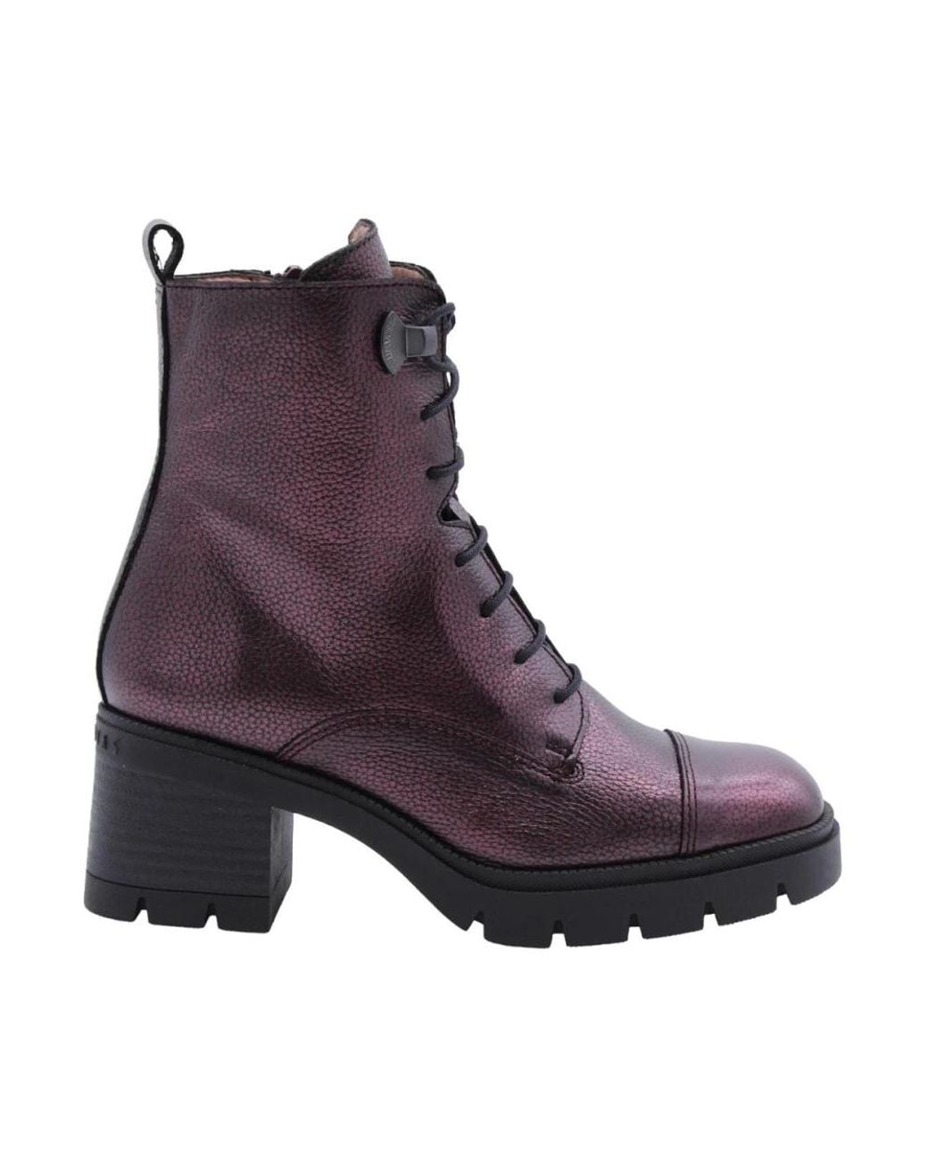 Hispanitas Purple Heeled Boots