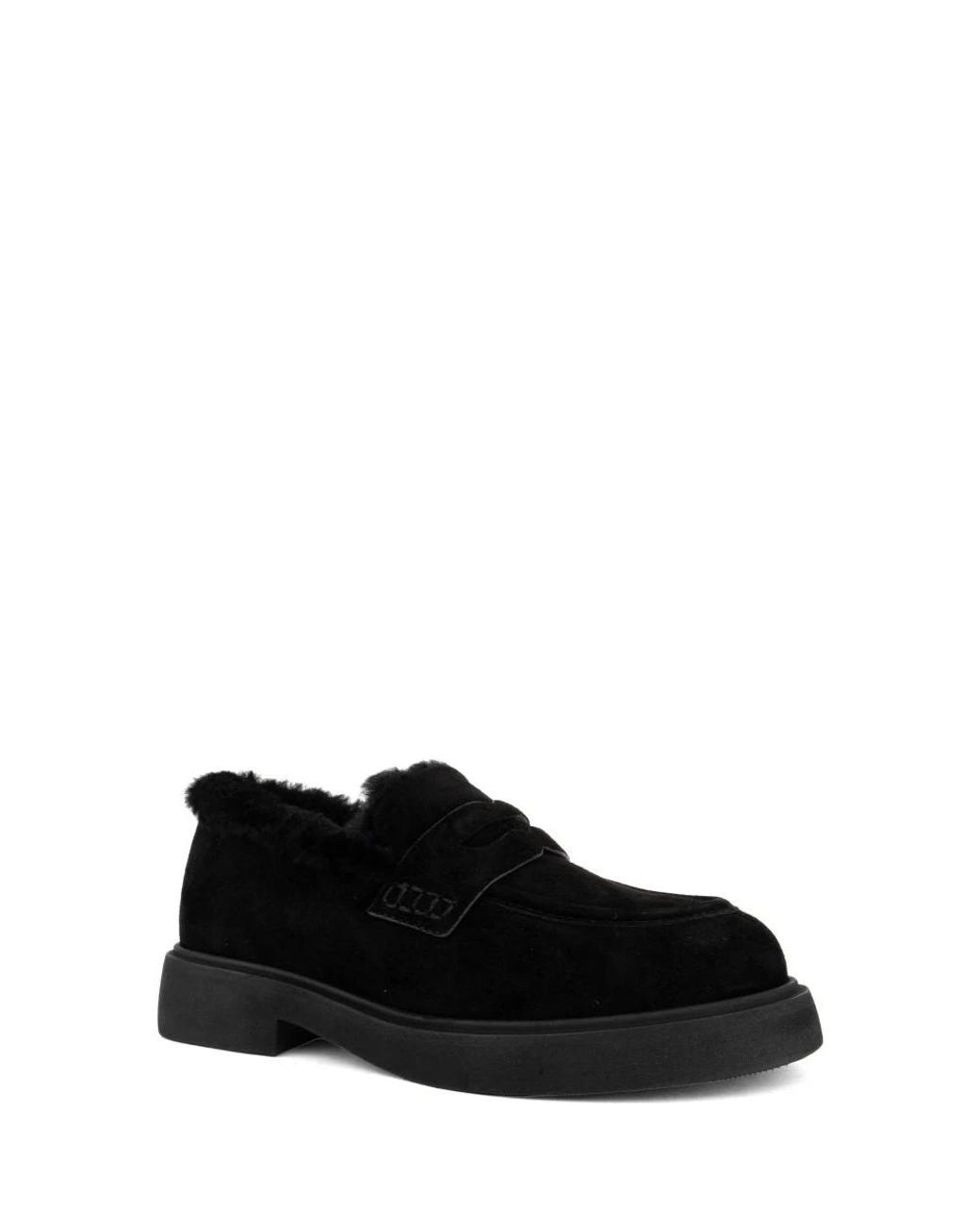 ADRIANNA FERETTI Black Loafers
