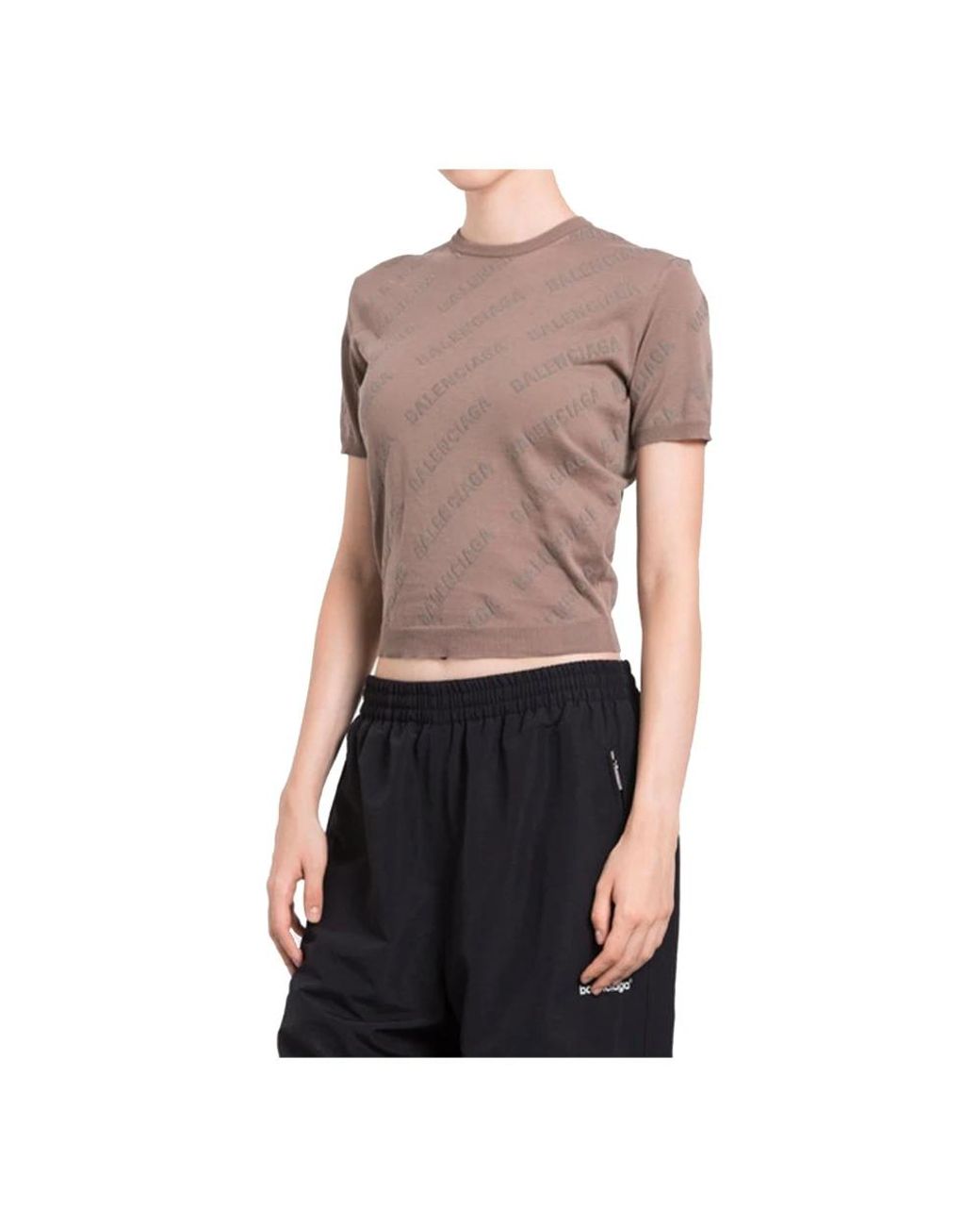 Balenciaga Brown T-Shirts