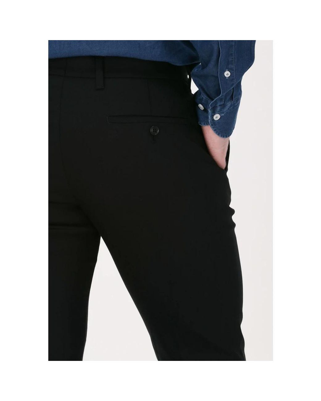 Drykorn Black Slim-Fit Trousers for men
