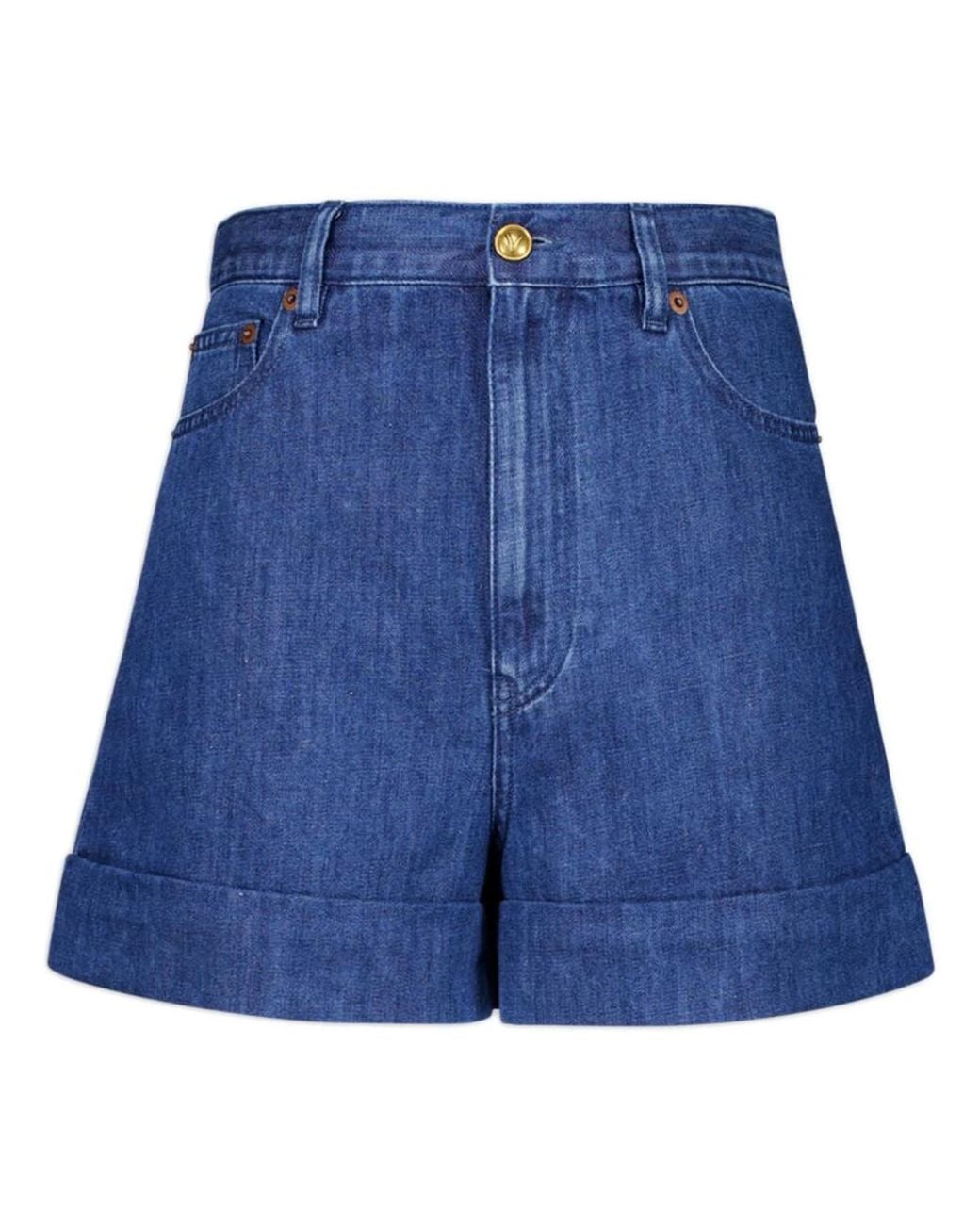 Valentino Garavani Blue Denim Shorts