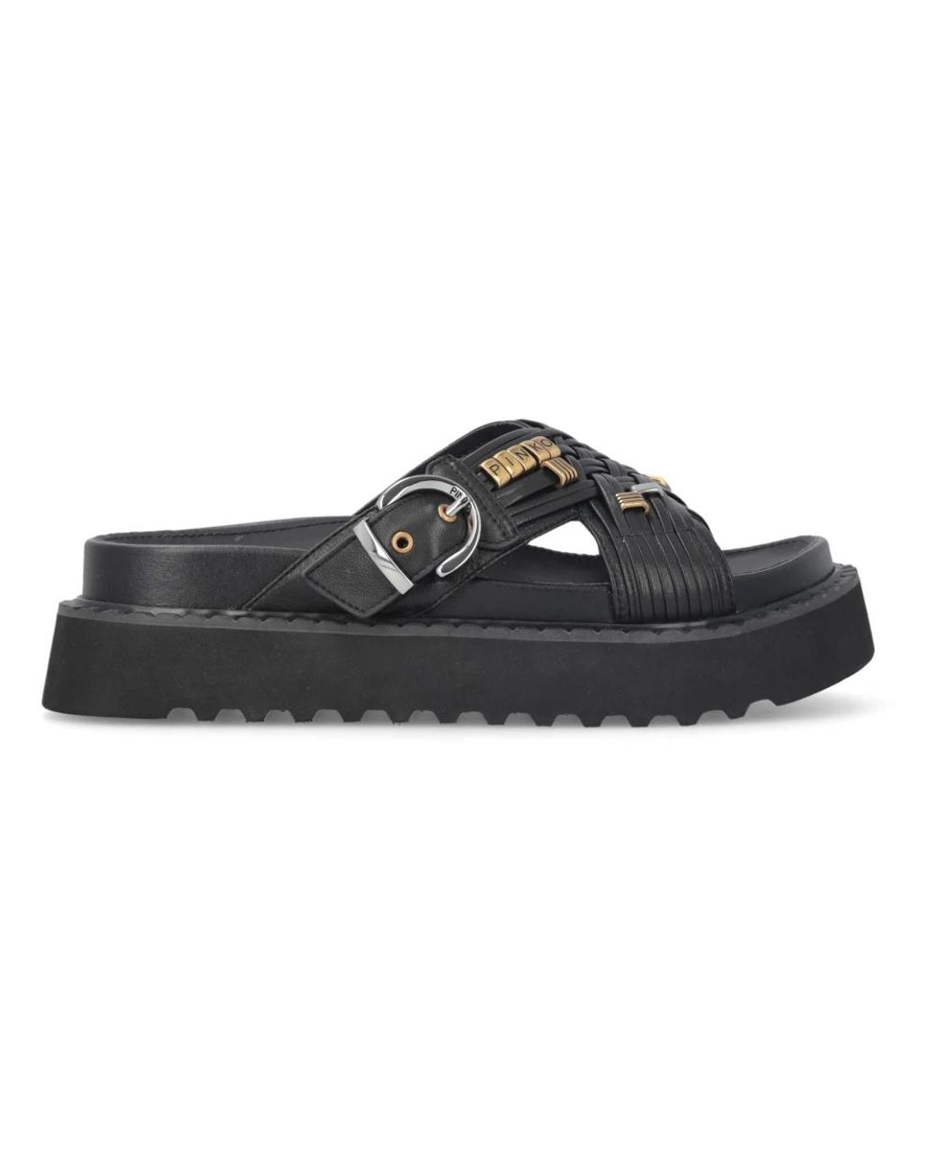 Pinko Black Sliders