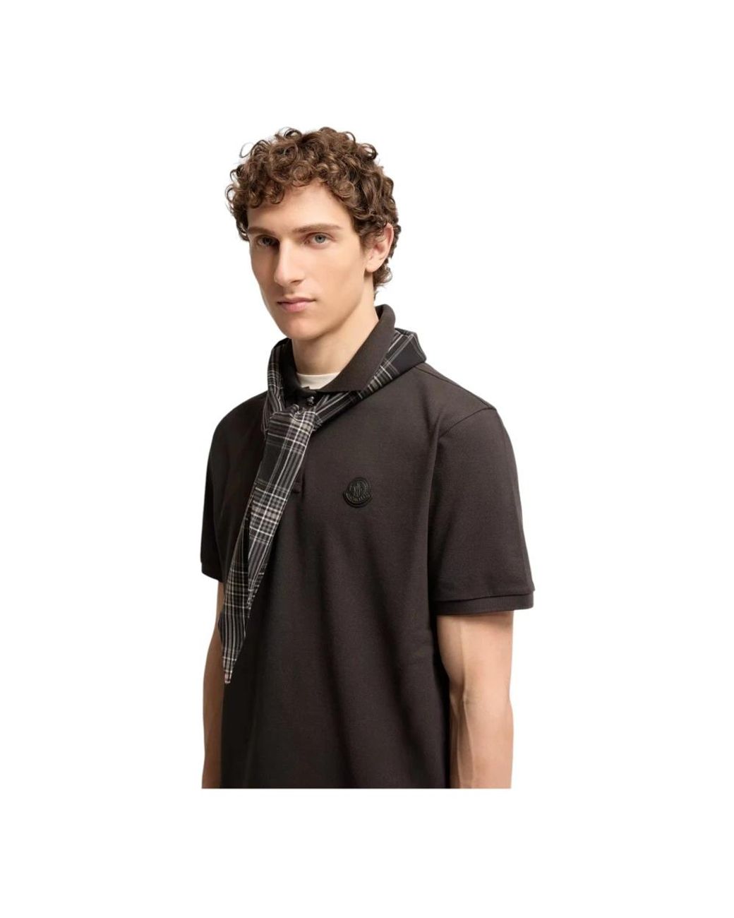Moncler Black Polo Shirts for men