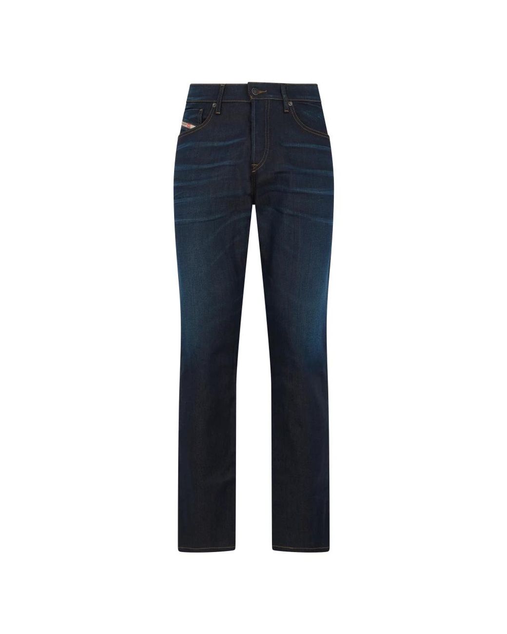DIESEL Blue Straight Jeans for men