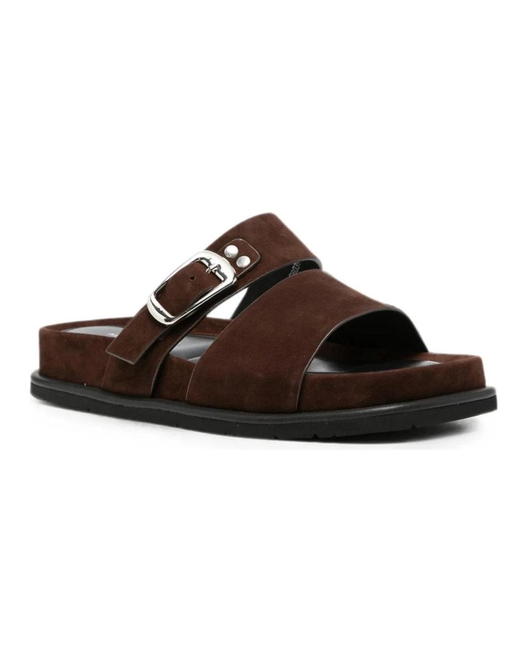 ADRIANNA FERETTI Brown Sliders