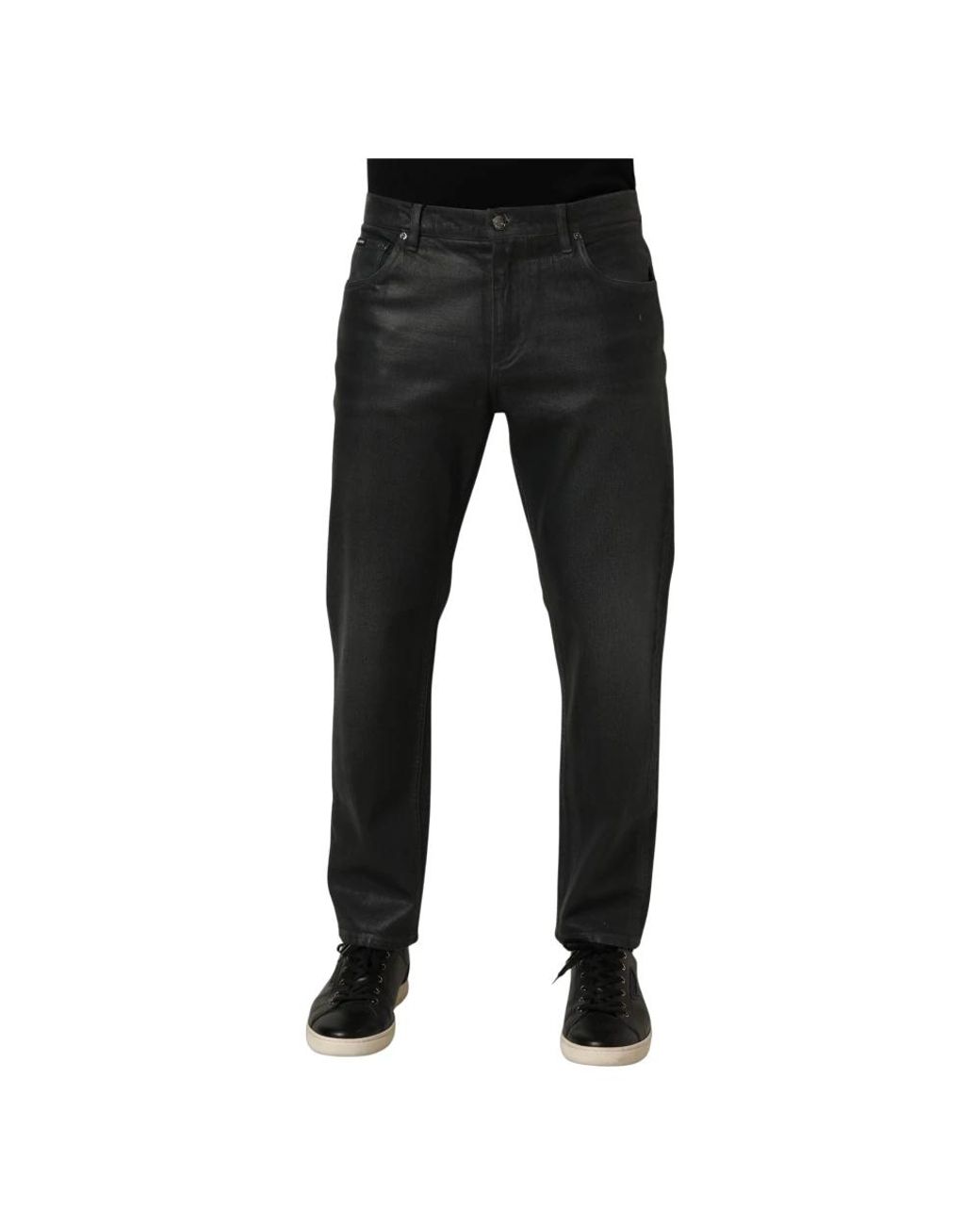 Dolce & Gabbana Black Loose Fit Jeans for men
