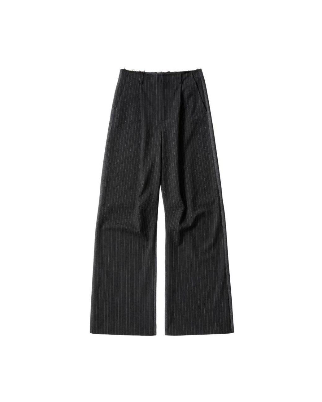 MM6 by Maison Margiela Black Wide Trousers