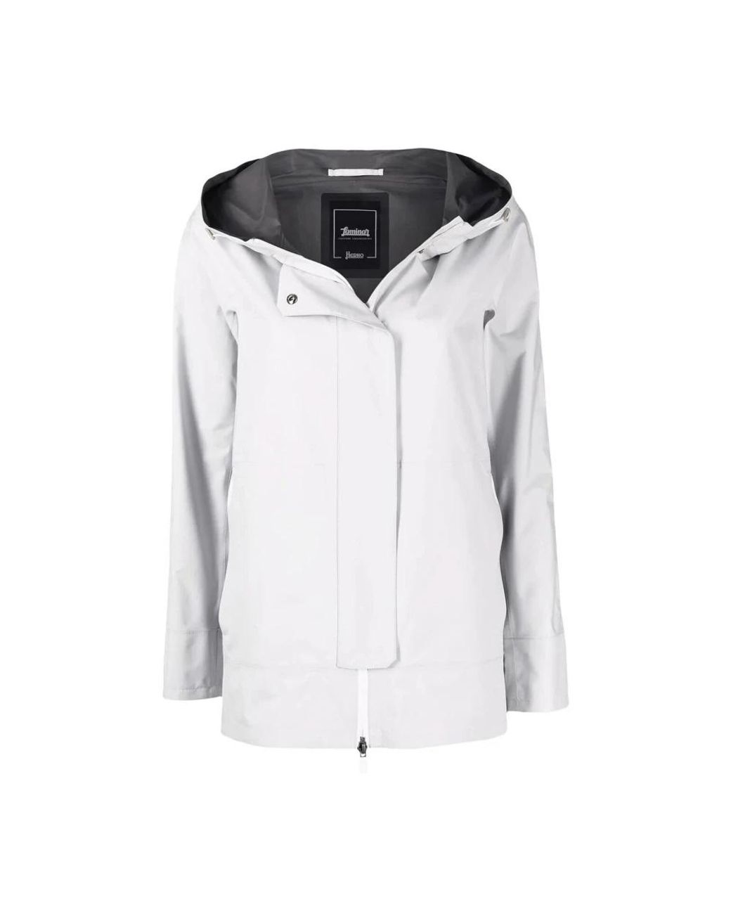 Herno Jassen ,Wit ,Polyester Laminar Jacket in het White