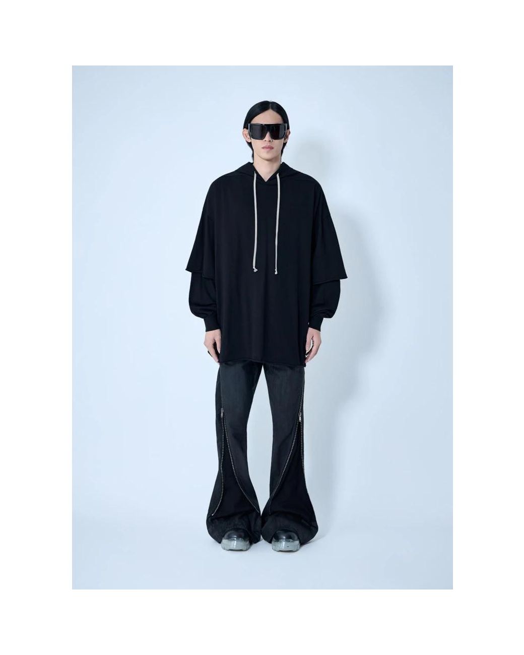 Rick Owens Blue Hoodies for men
