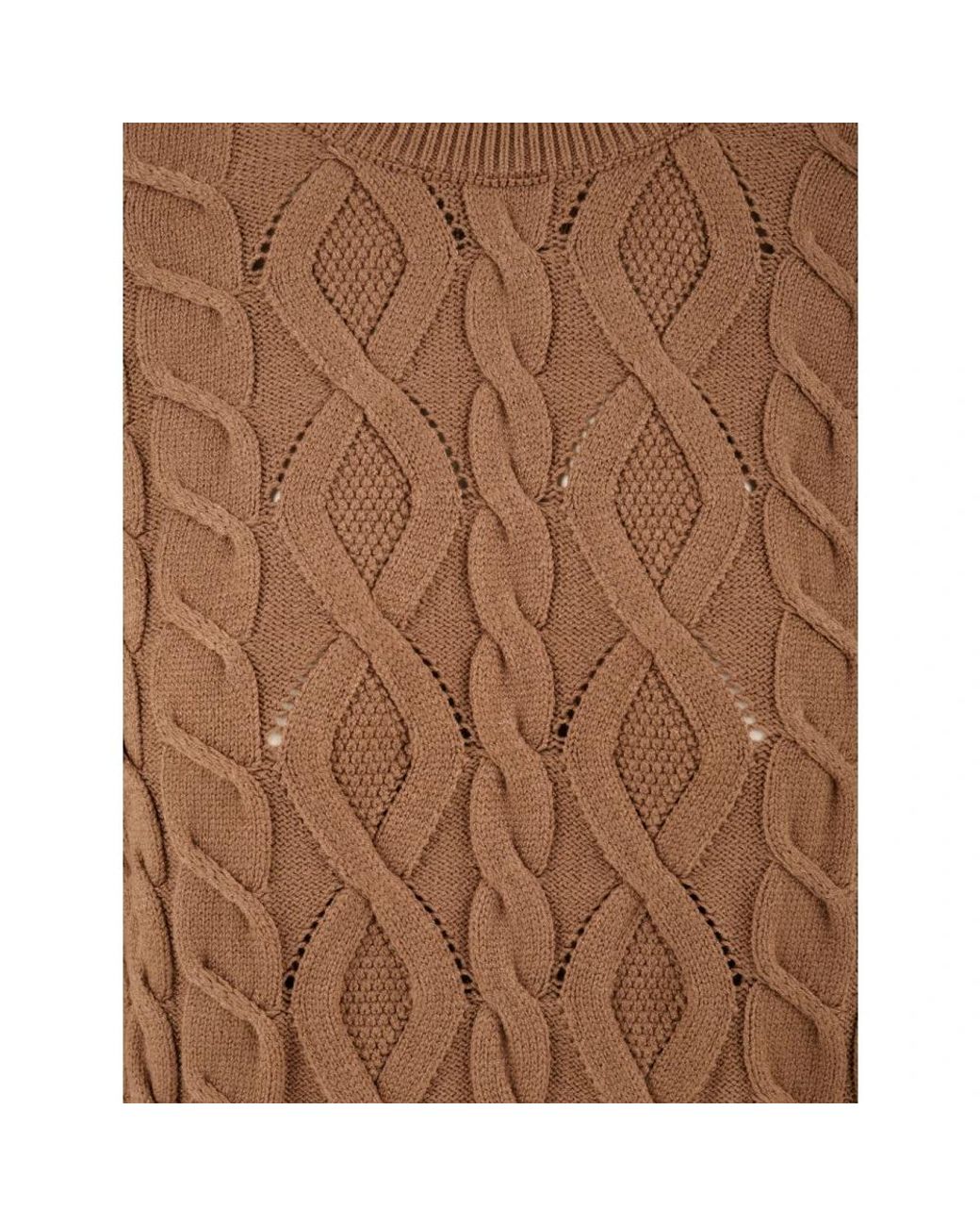 Akep Brown Round-Neck Knitwear