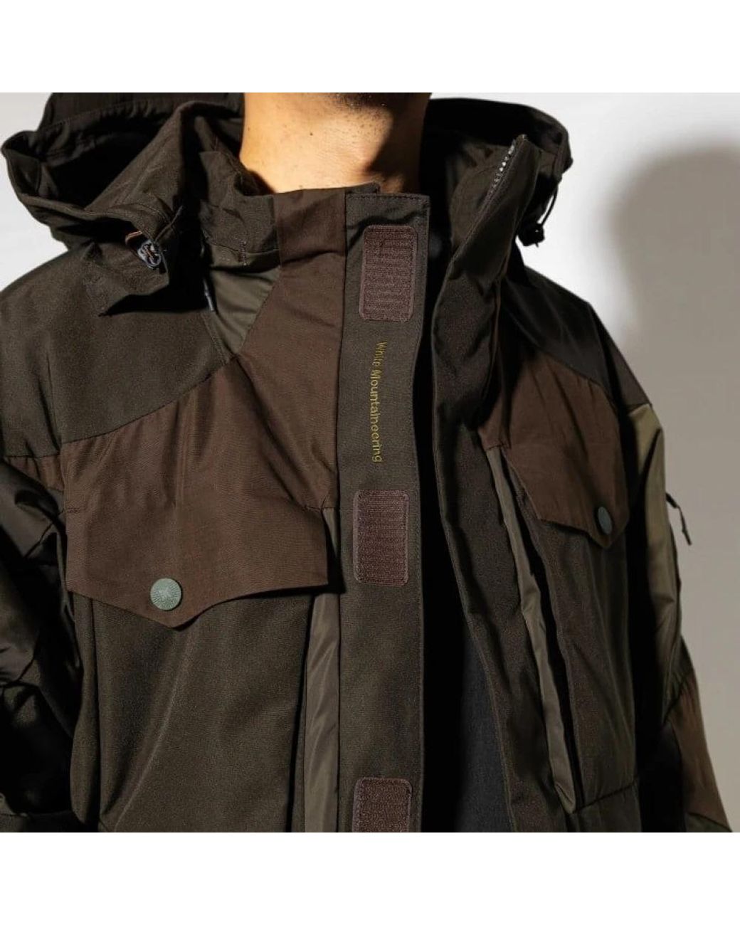 White Mountaineering Green Winter Jackets for men