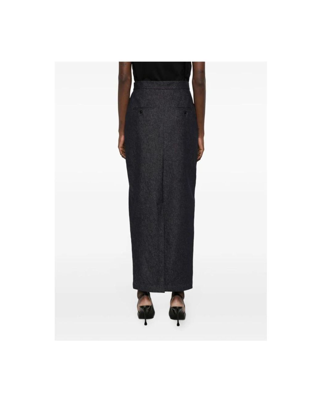 Max Mara Gray Maxi Skirts