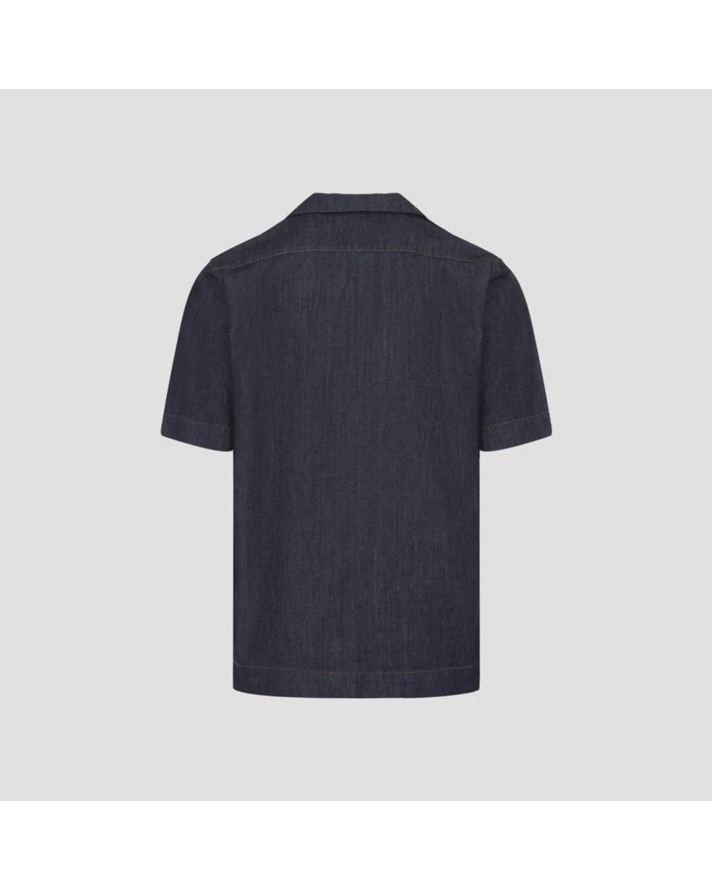 Dries Van Noten Blue Denim Shirts for men