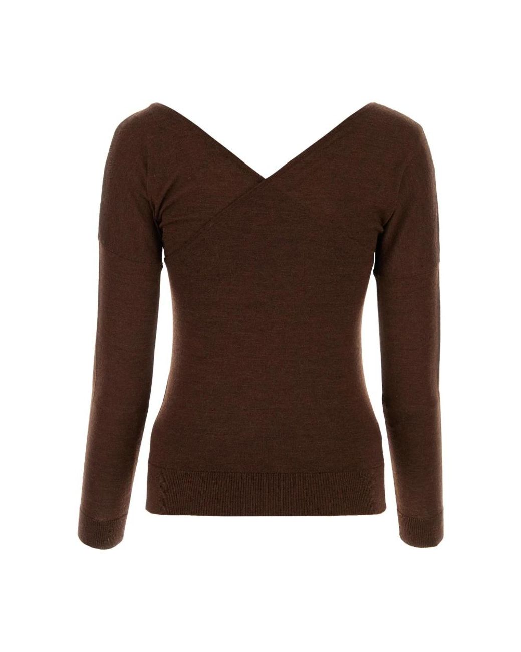 Co. Brown V-Neck Knitwear