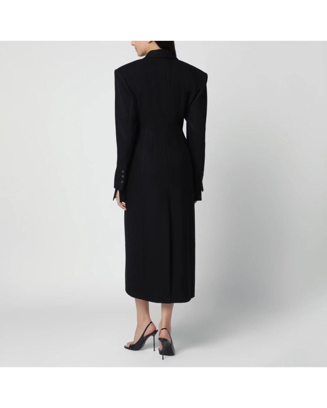 ANDAMANE Black Double-Breasted Coats