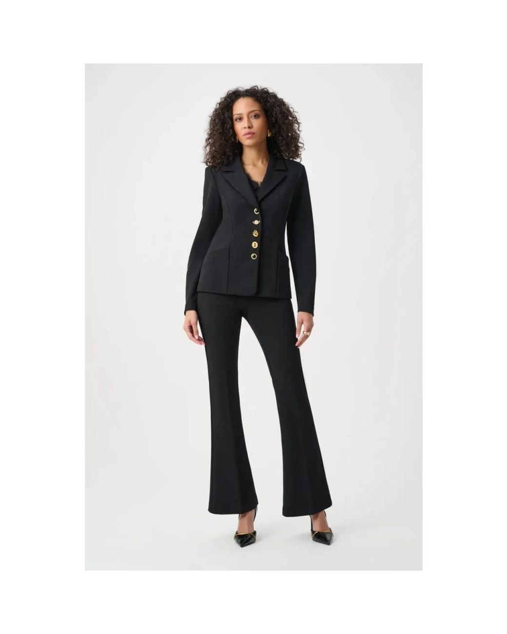 Joseph Ribkoff Black Wide Trousers