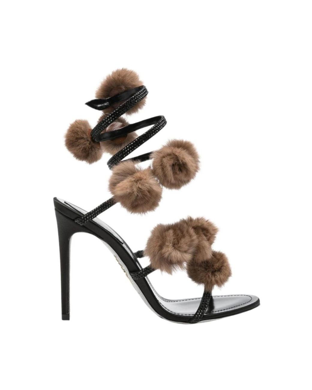 Rene Caovilla Metallic High Heel Sandals