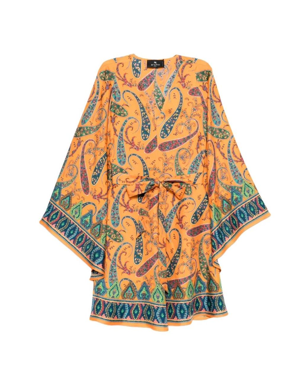 Etro Mini Blouson Jurk in het Orange