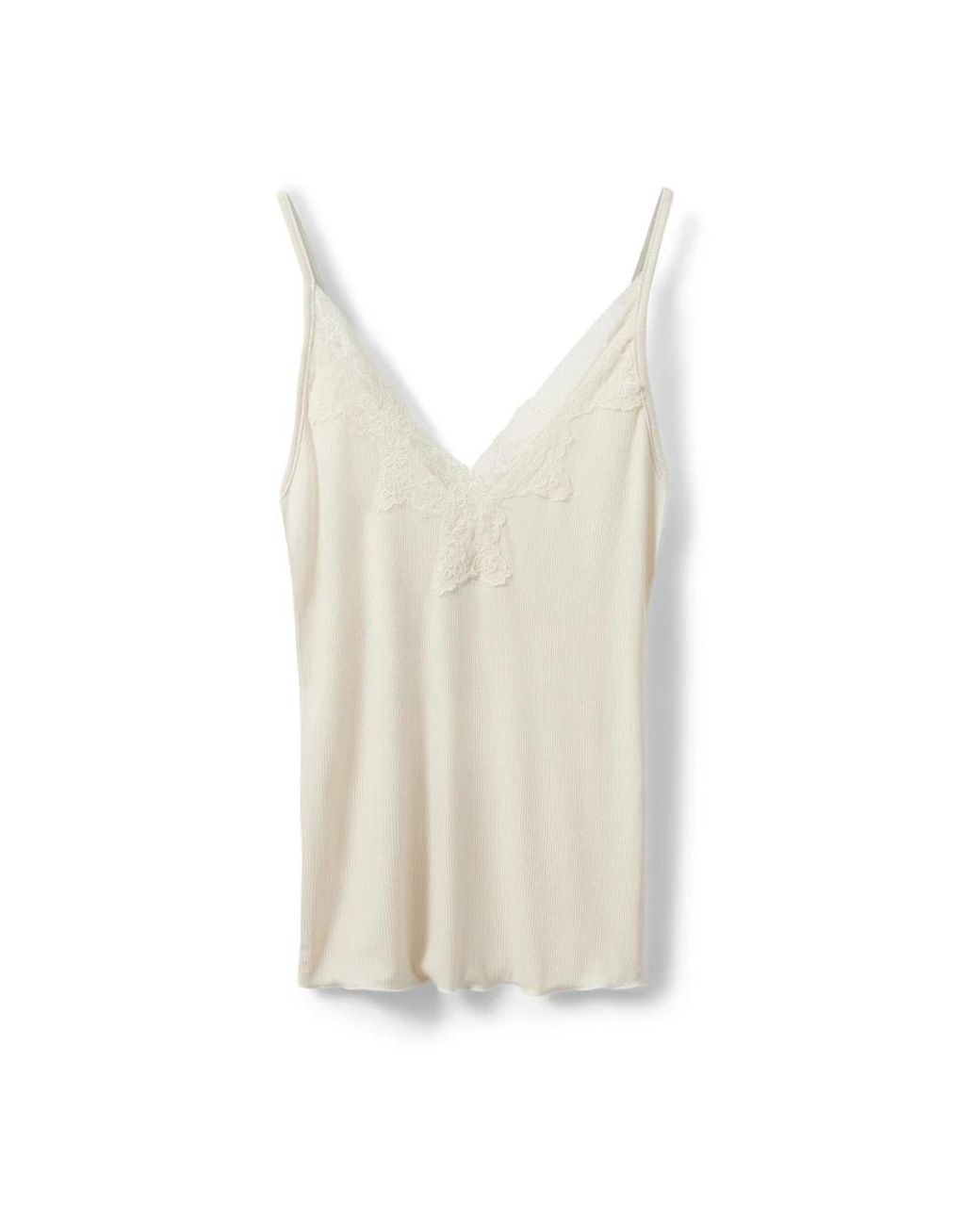 Sofie Schnoor Kanten Detail Off Top in het White