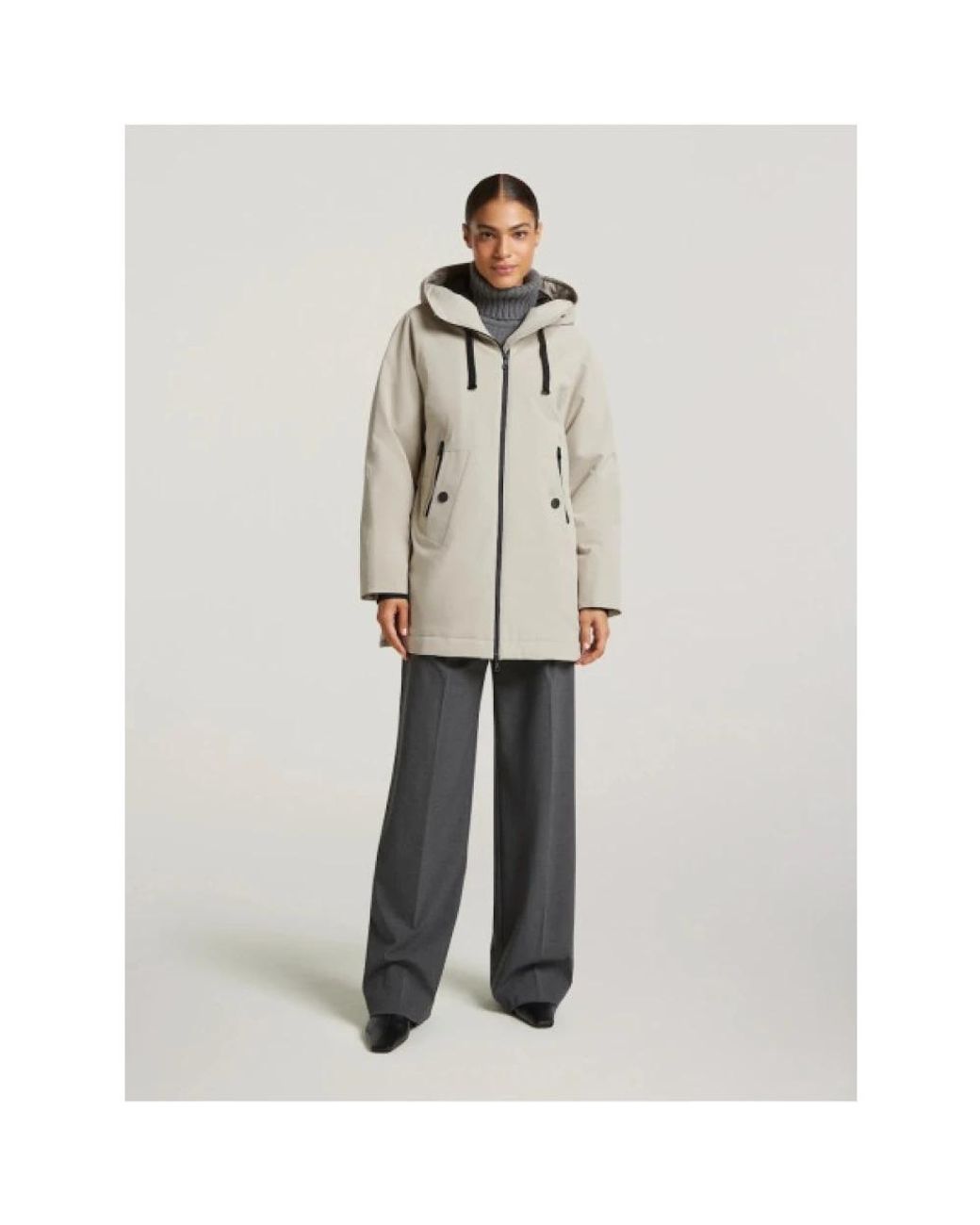 Parkas Creenstone de color Natural