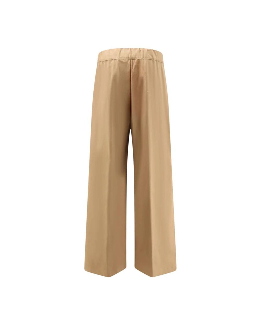 Semicouture Natural Wide Trousers
