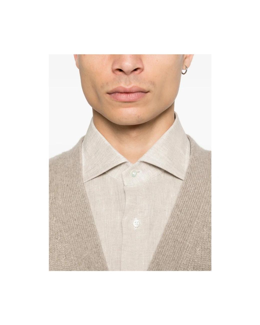 Isaia White Casual Shirts for men