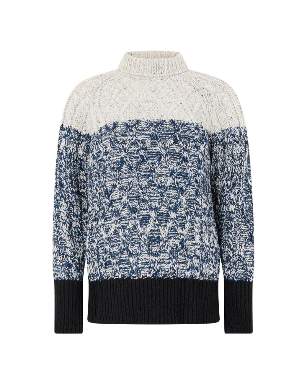 Moorer Lizzy Turtleneck Trui in het Blue