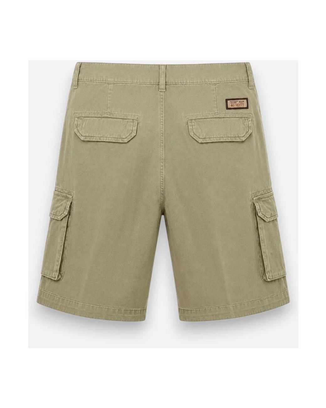 40weft Green Casual Shorts for men