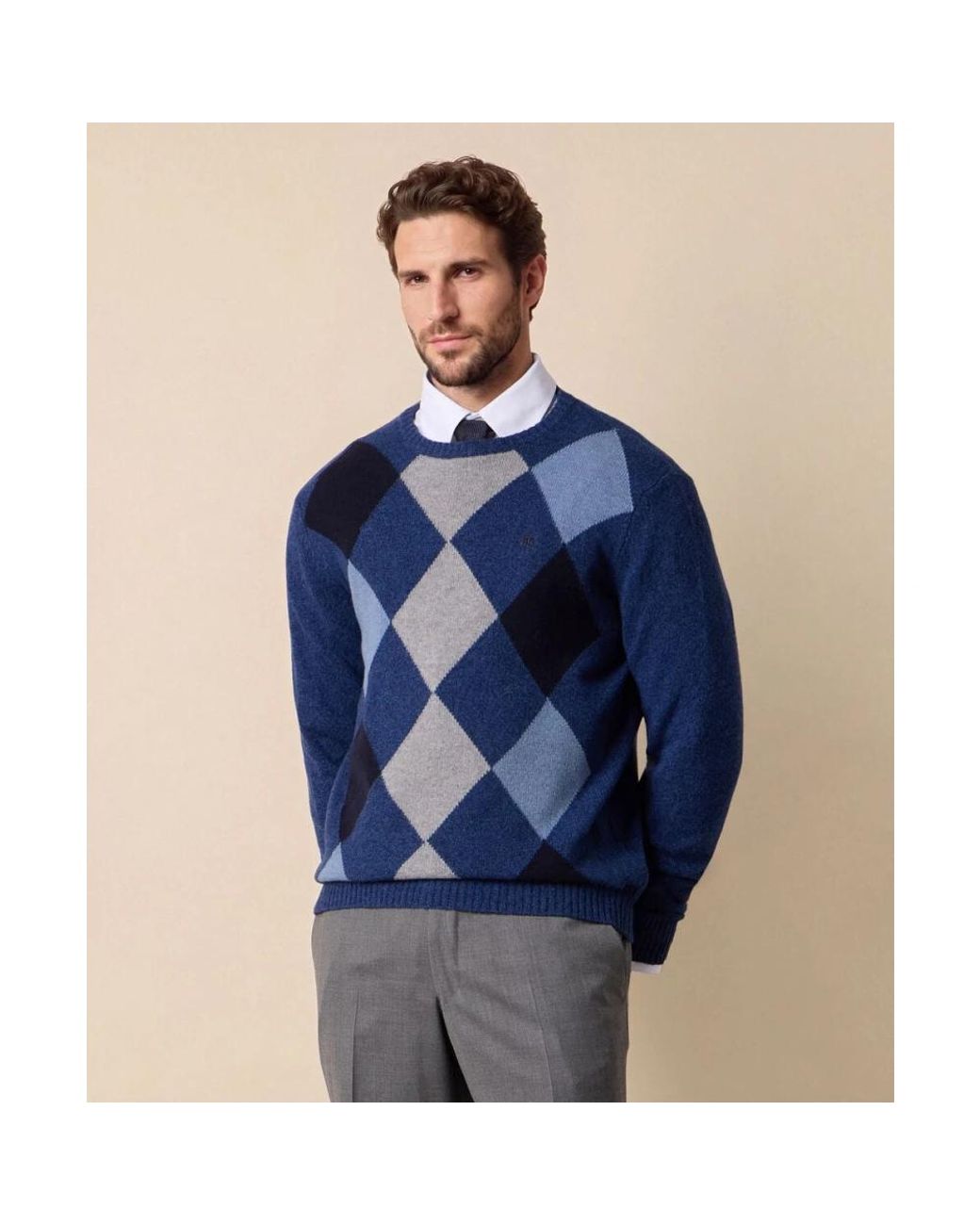 Brooks Brothers Blue Round-Neck Knitwear for men