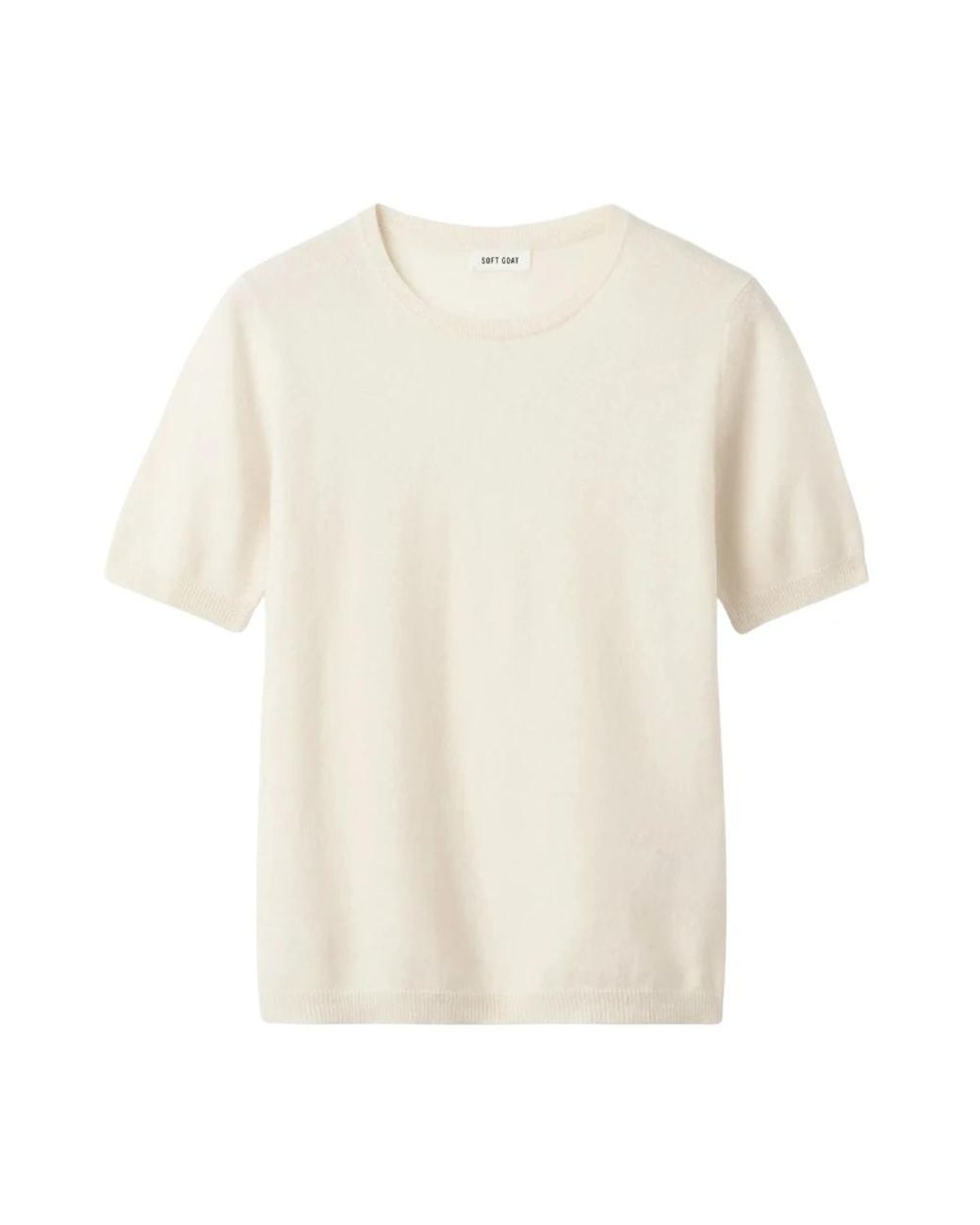 Soft Goat White Cashmere Knitwear