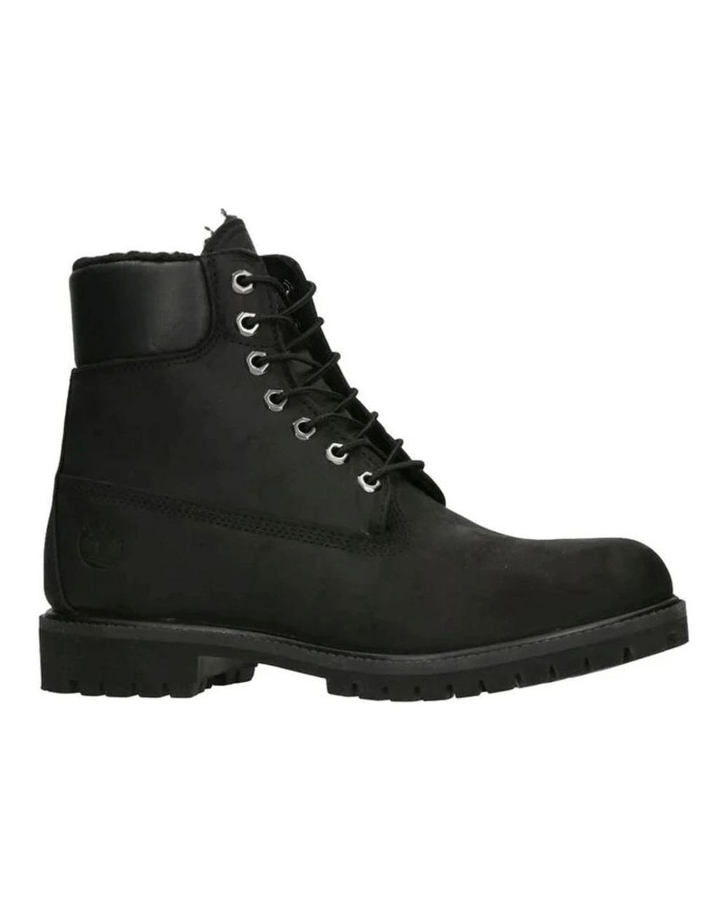 Timberland Black Lace-Up Boots for men