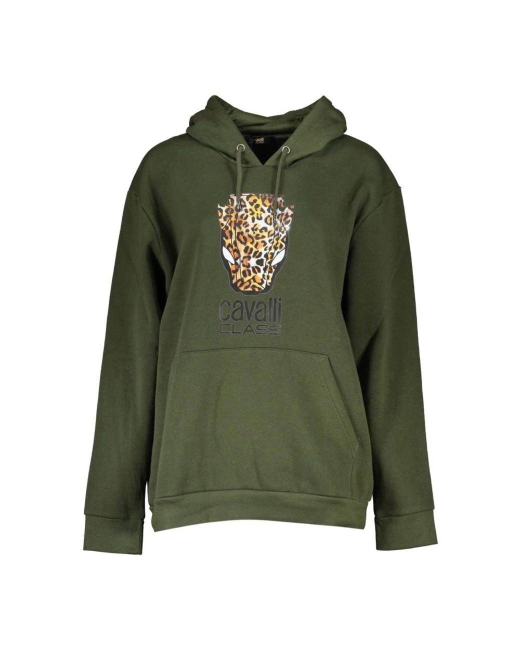 Roberto Cavalli Green Polyester Sweatshirt