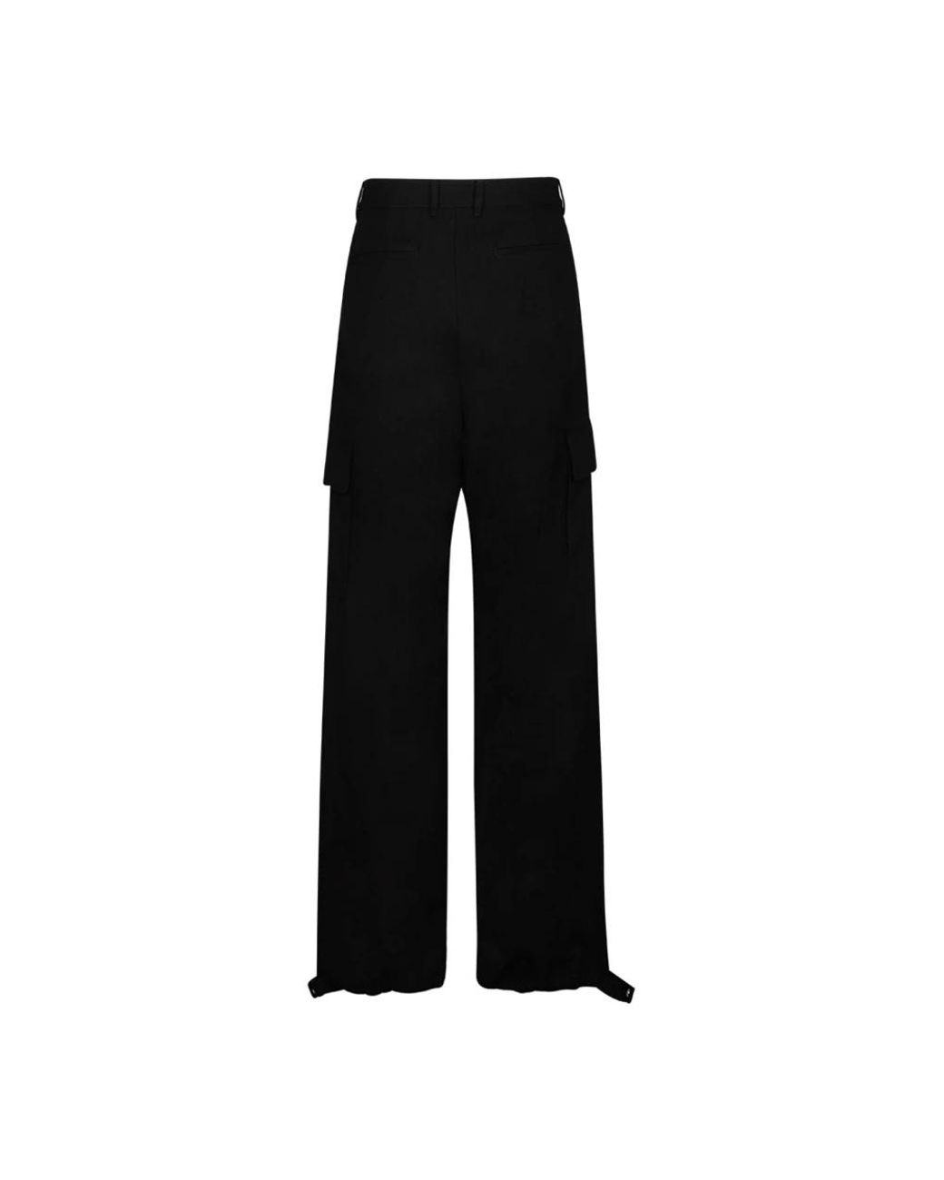 Off-White c/o Virgil Abloh Black Wide Trousers for men