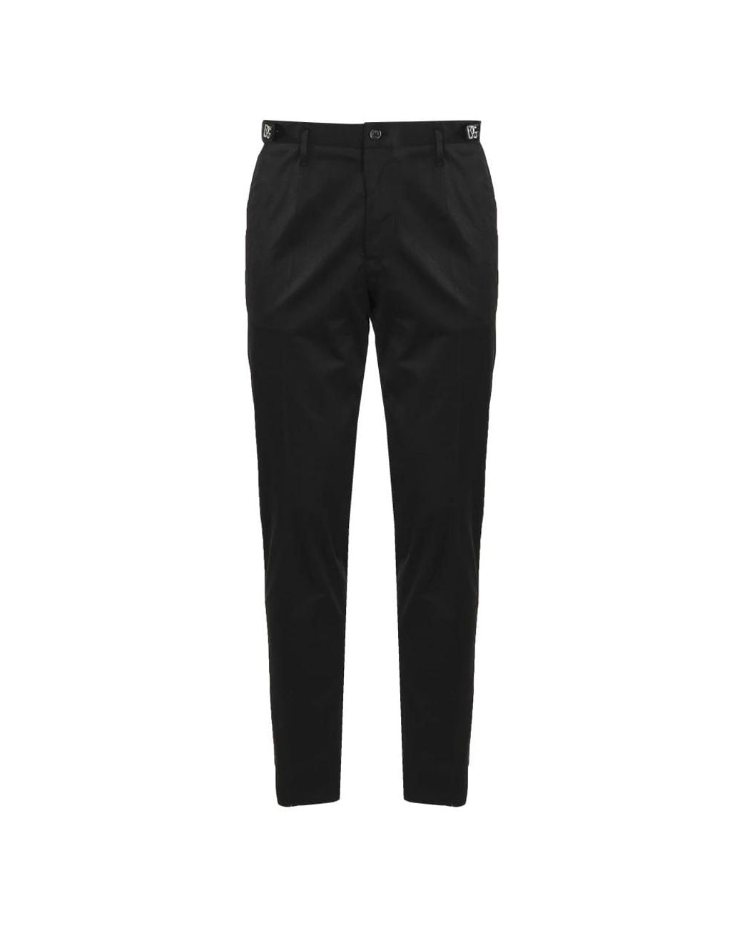 Dolce & Gabbana Black Chinos for men