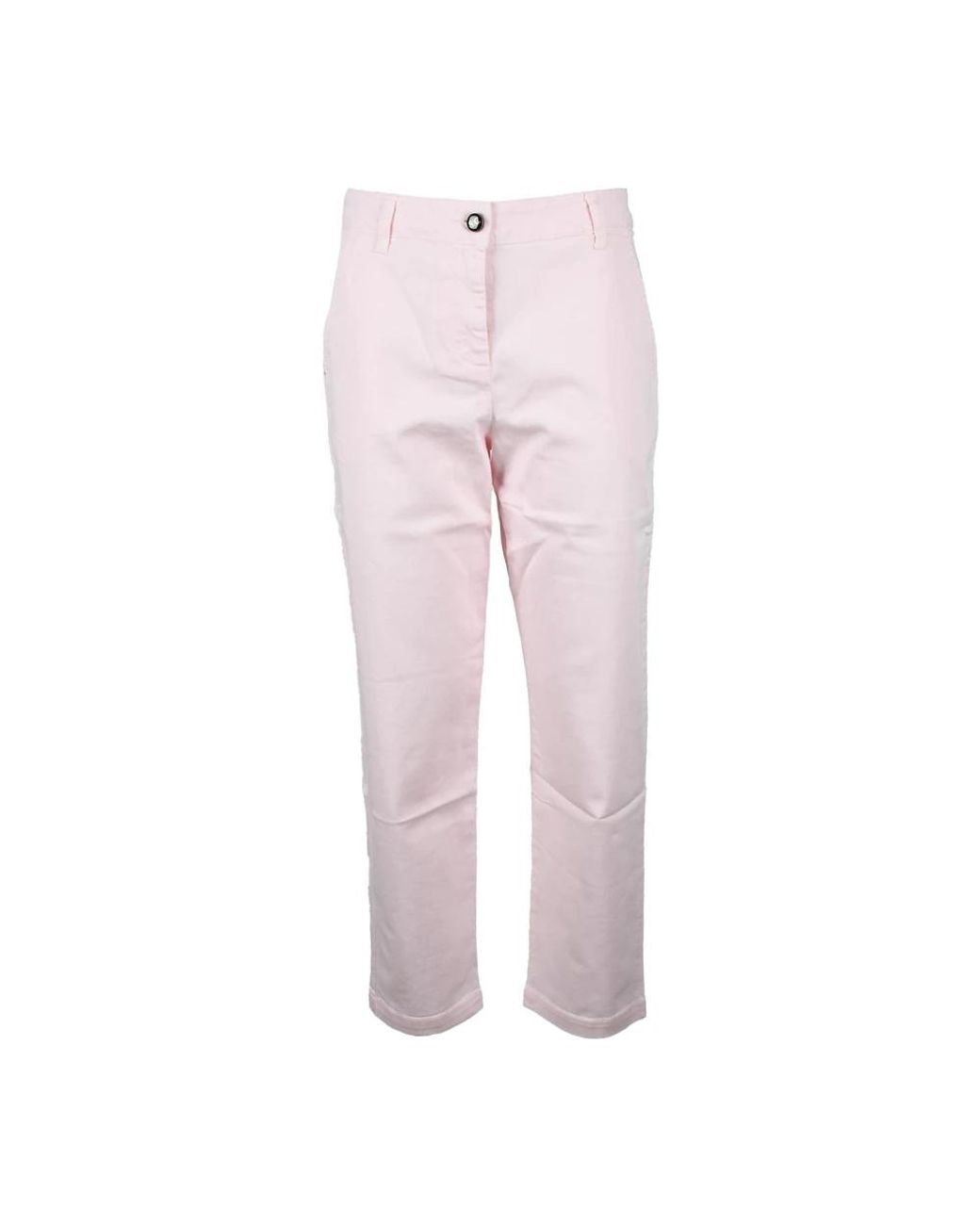 Semicouture Pink Cropped Trousers