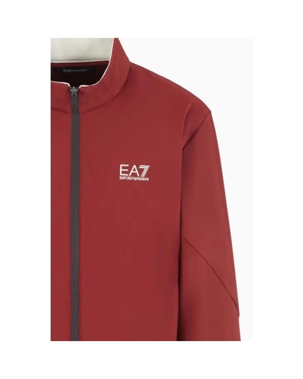 EA7 Red Zip-Throughs for men