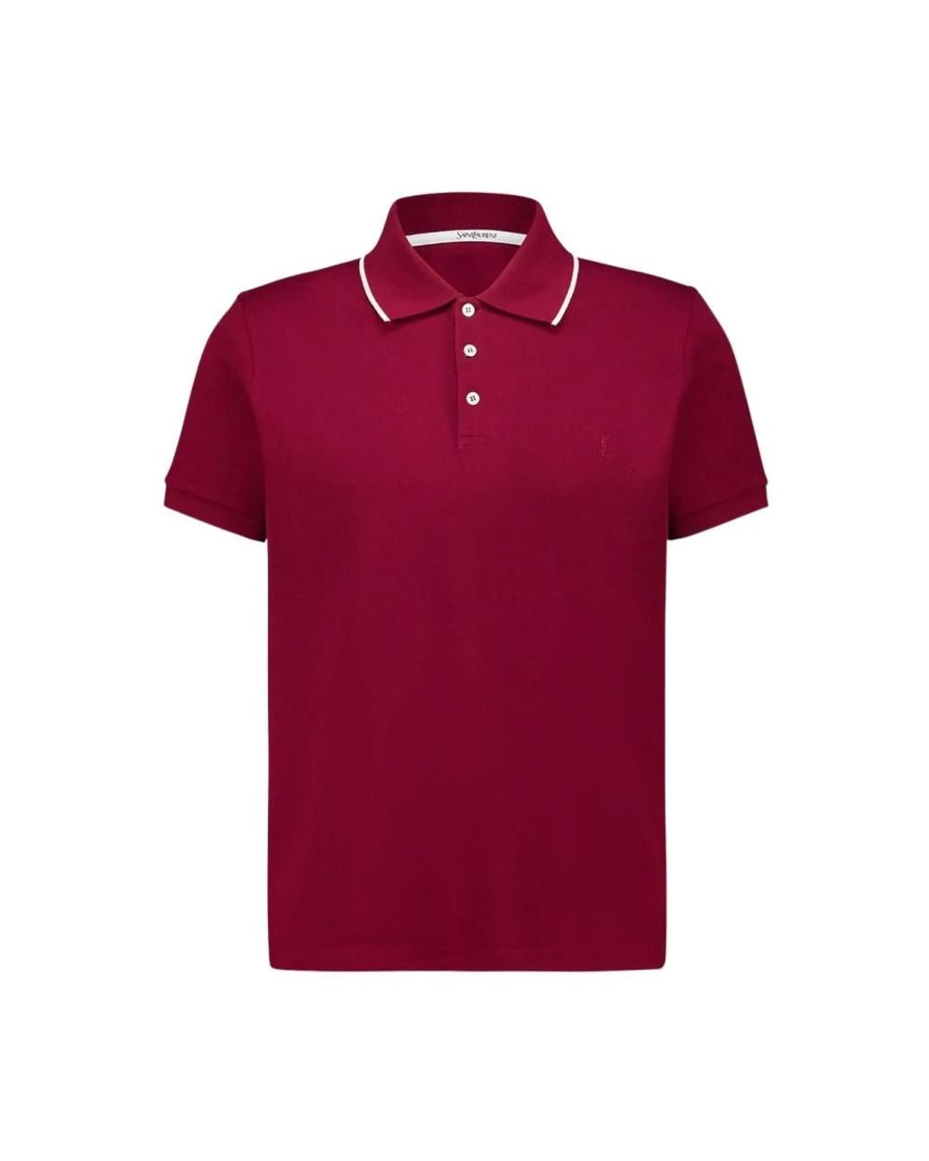 Saint Laurent Red Polo Shirts for men