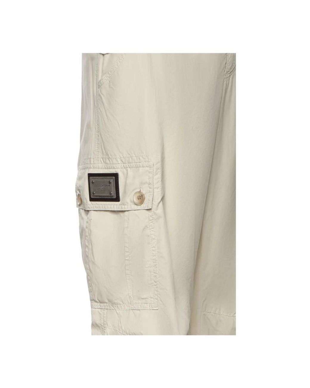 Dolce & Gabbana Natural Straight Trousers for men
