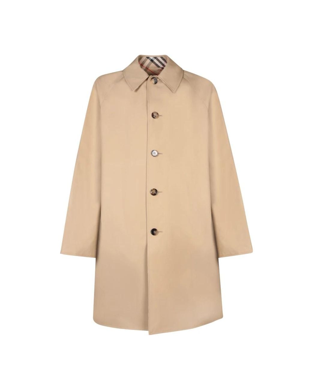 Burberry Natural Single-Breasted Coats for men