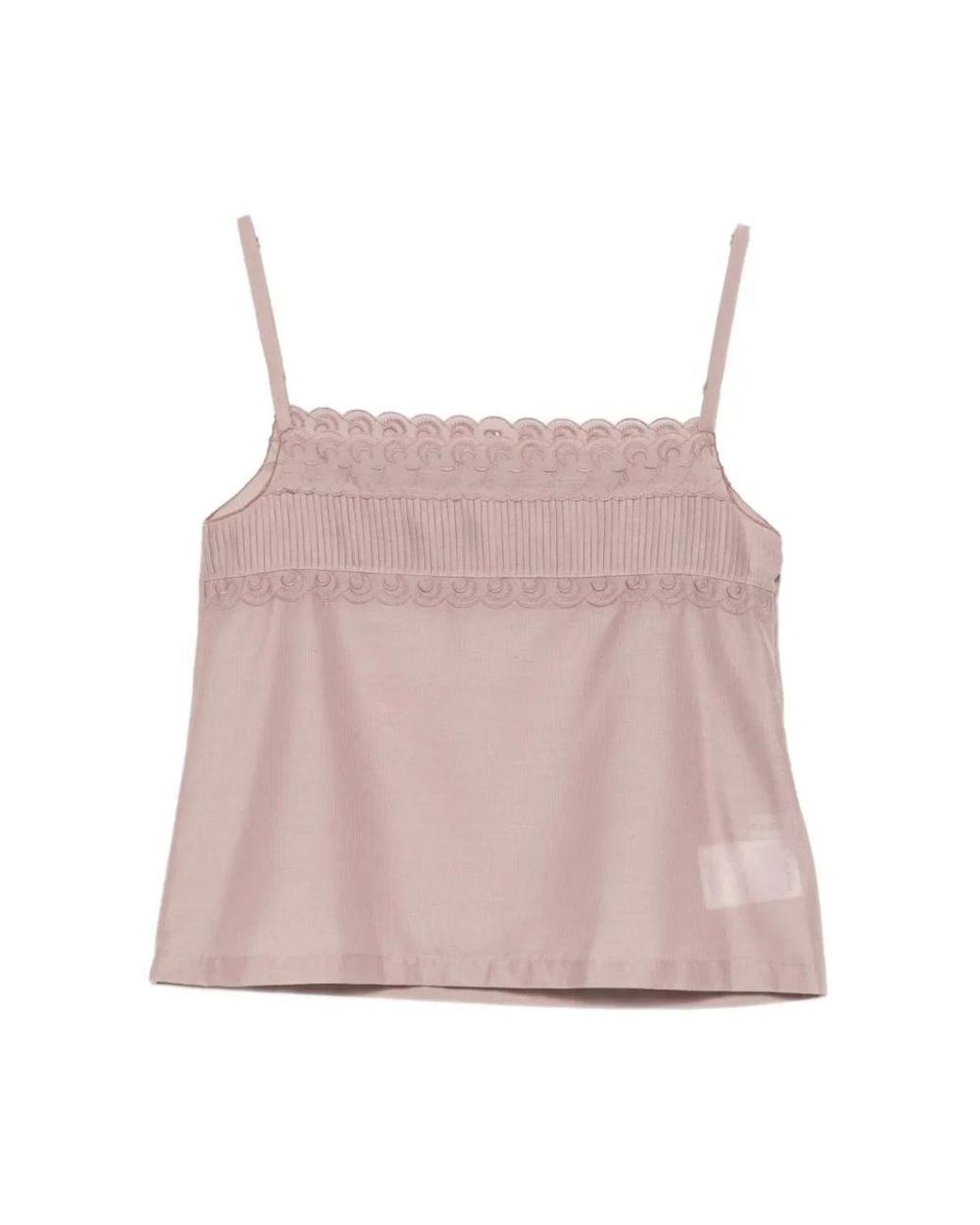 Low Classic Pink Sleeveless Tops