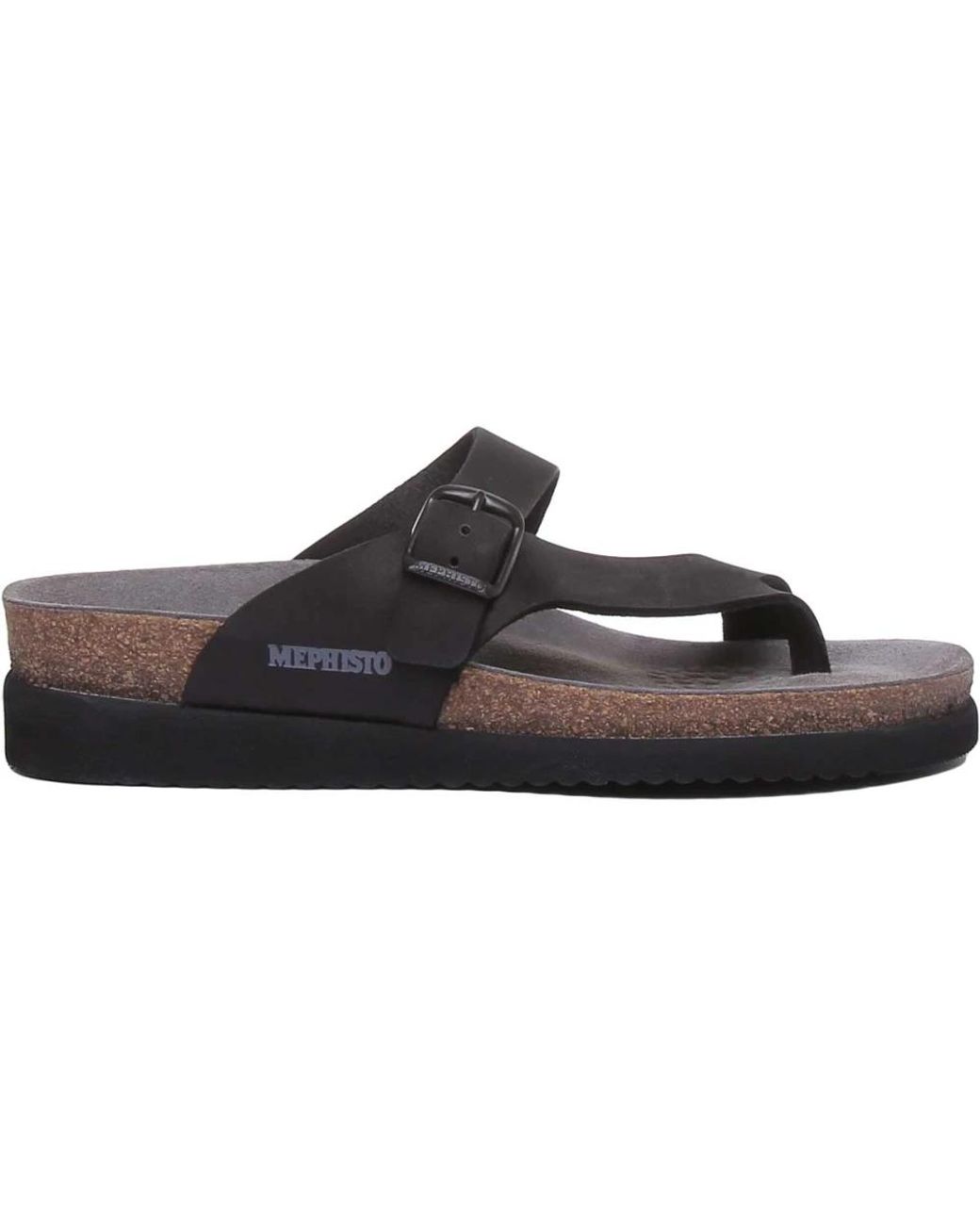 Mephisto Black Flip Flops