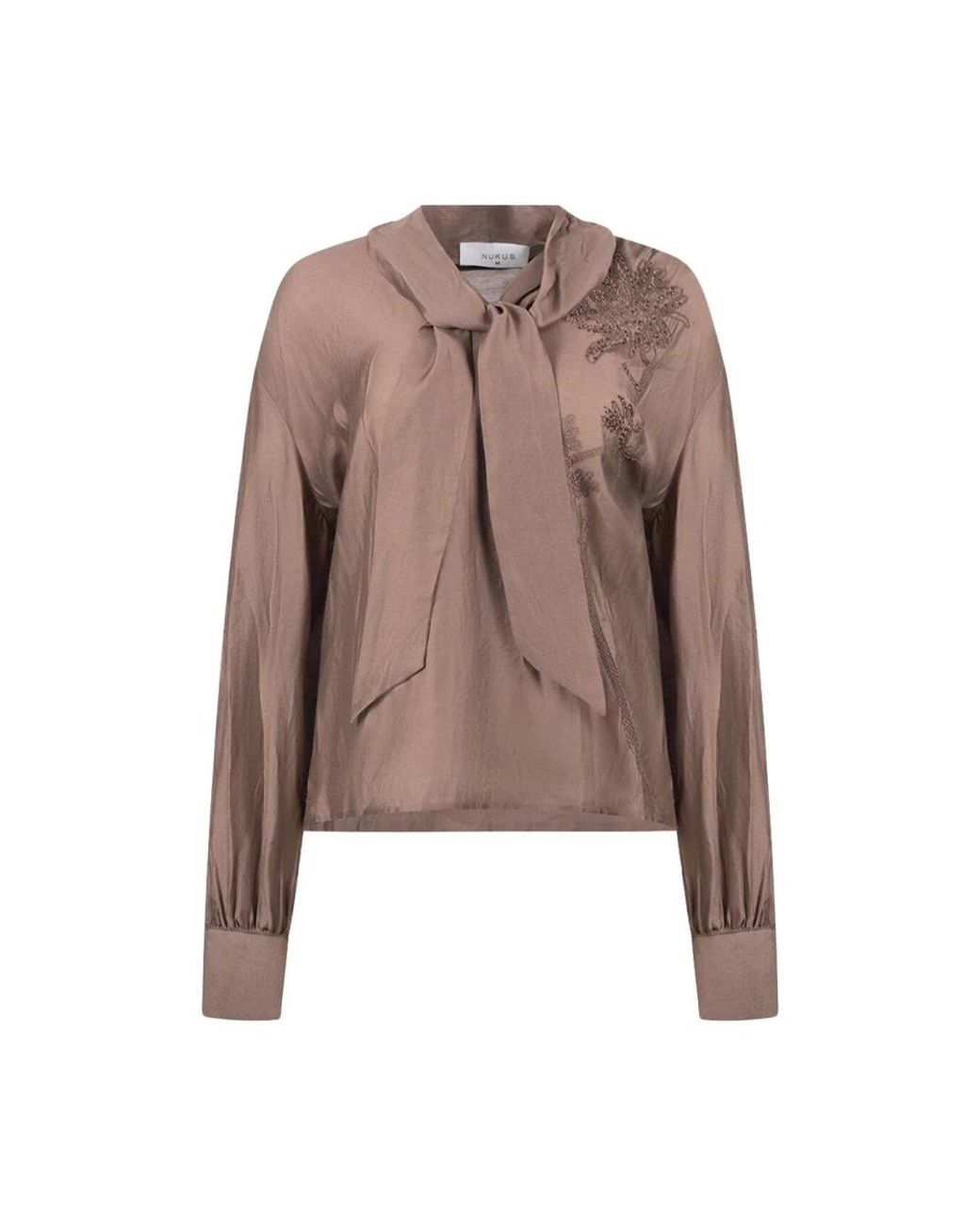Nukus Angie Blouse Tie in het Brown