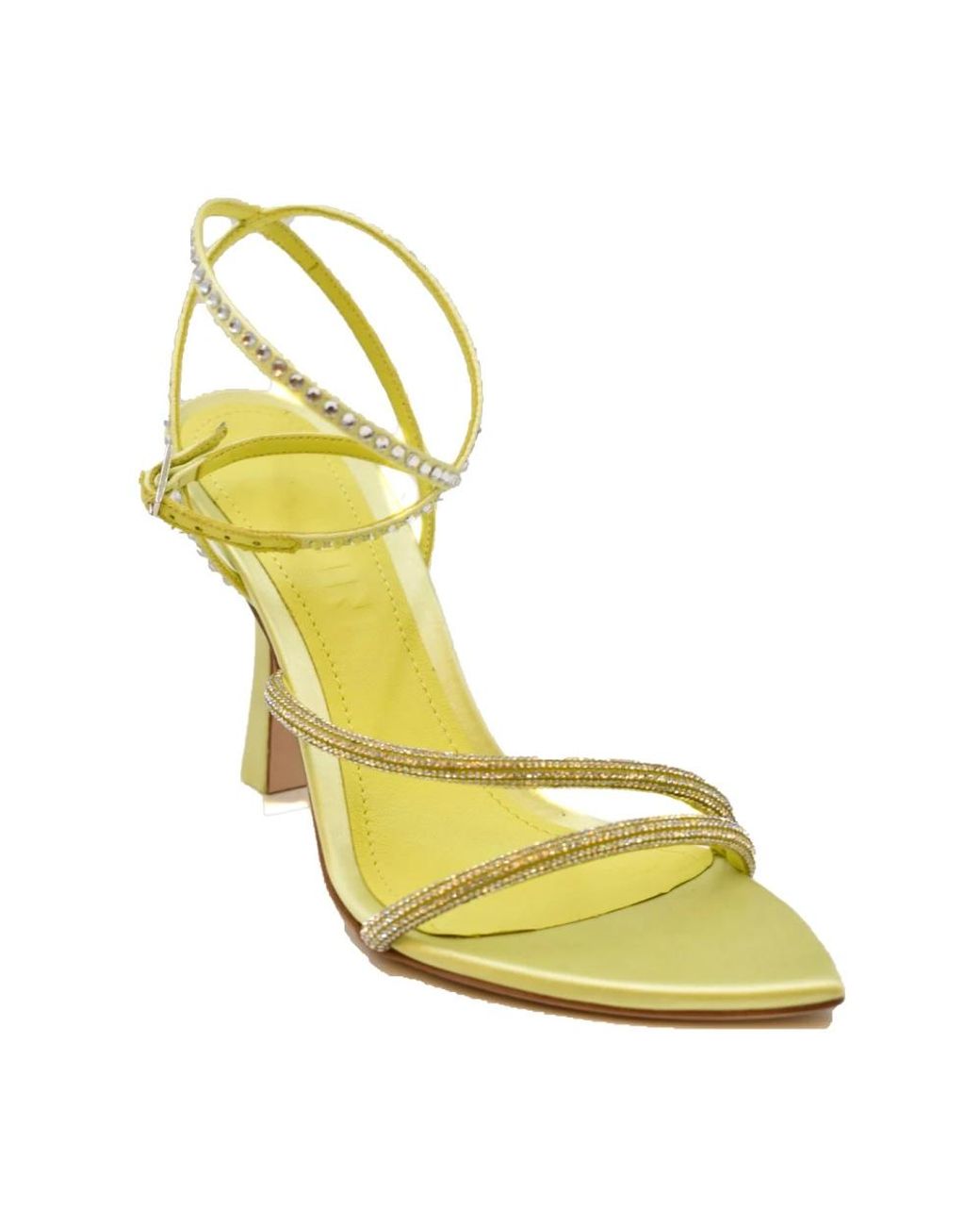 3Juin Yellow High Heel Sandals