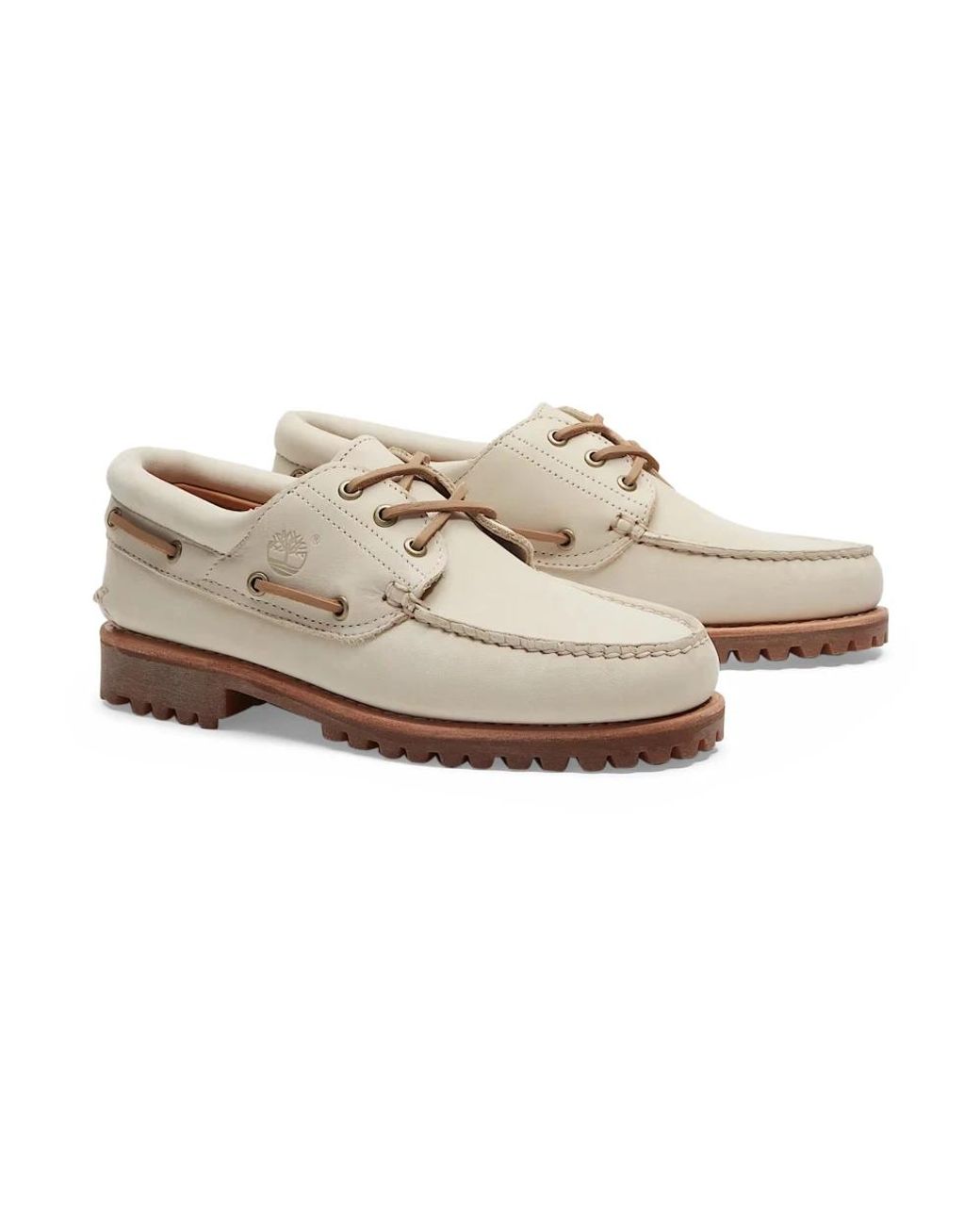 Timberland White Boat Shoes for men