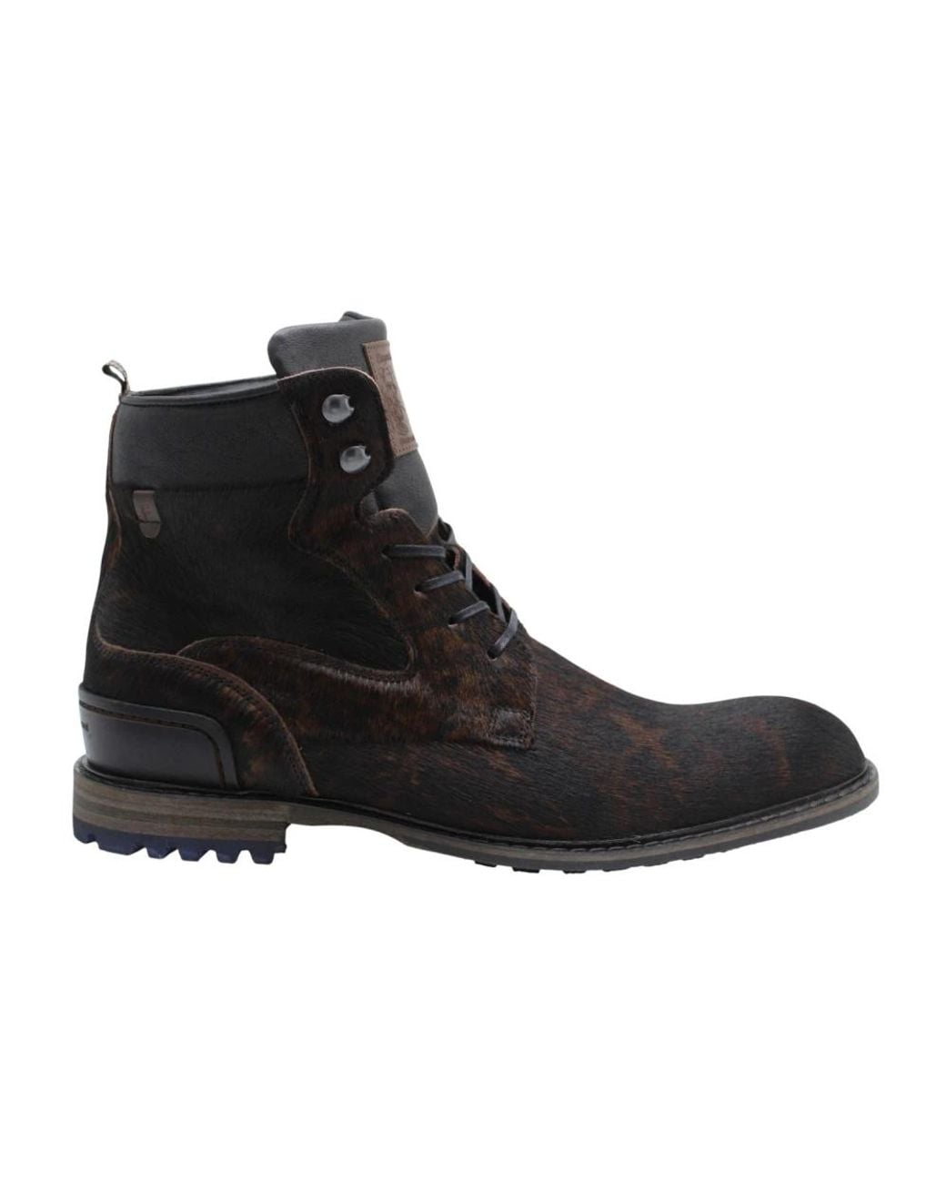 Floris Van Bommel Black Lace-Up Boots for men