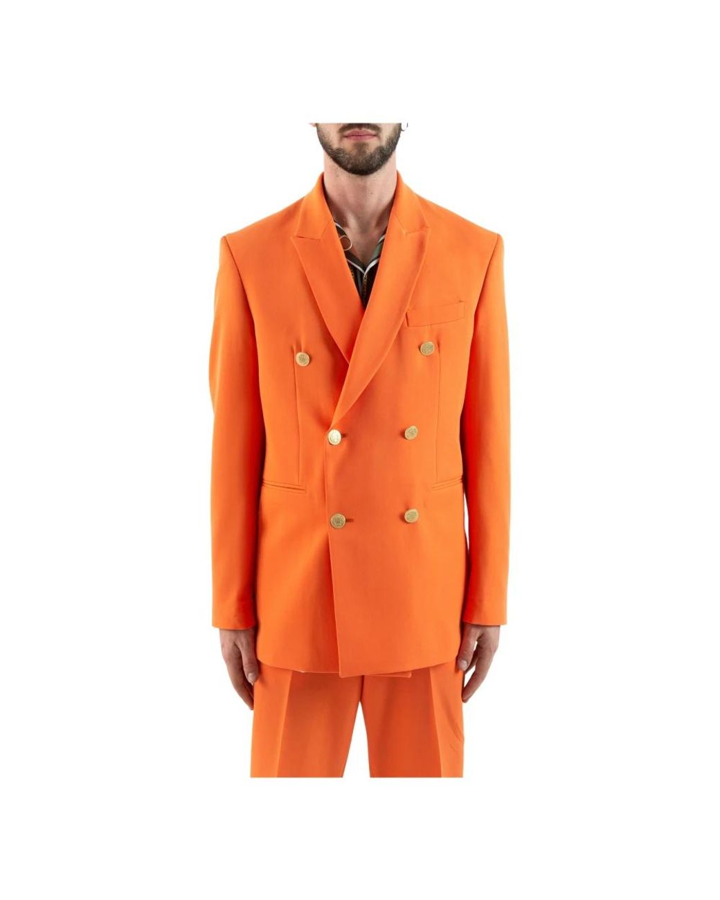 Cor Sine Labe Doli Orange Blazers for men