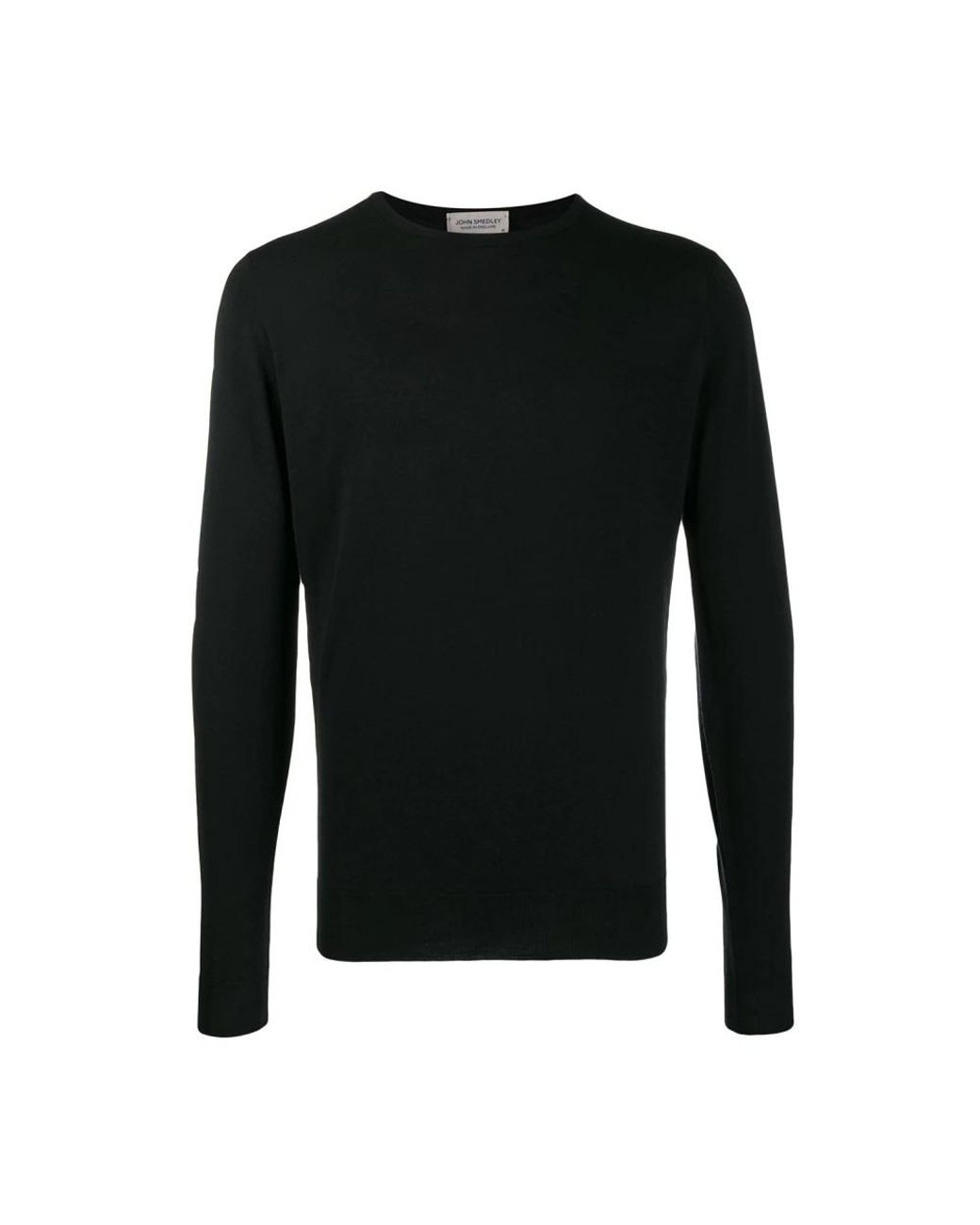 John Smedley Black Round-Neck Knitwear for men